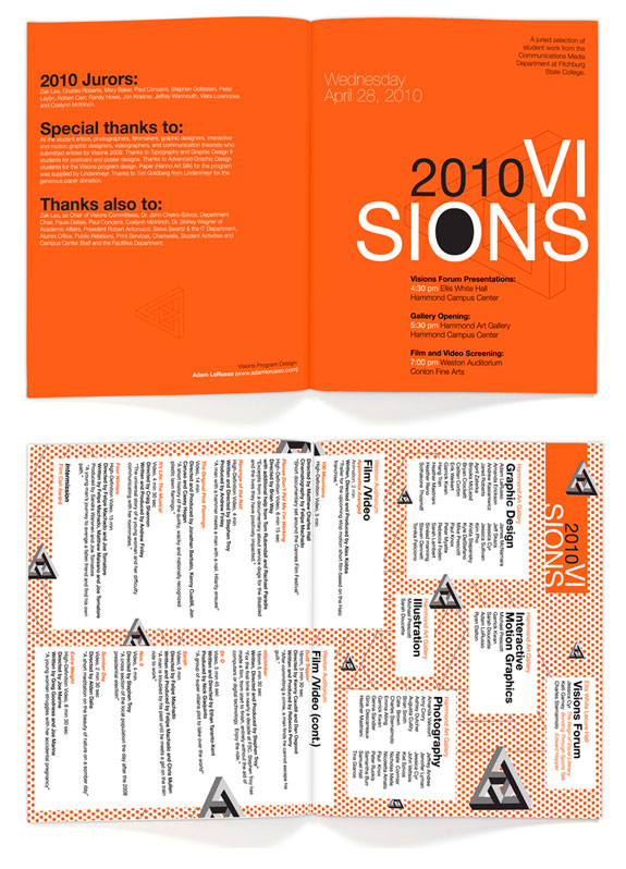 Fitchburg State College Presents Visions 2010 brochure